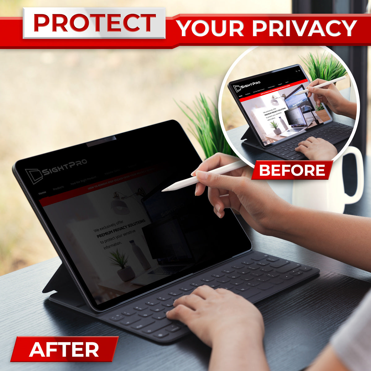 SightPro Magnetic Privacy Screen for Surface Pro 12.3