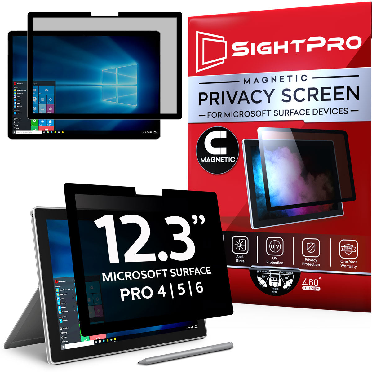 SightPro Magnetic Privacy Screen for Surface Pro 12.3